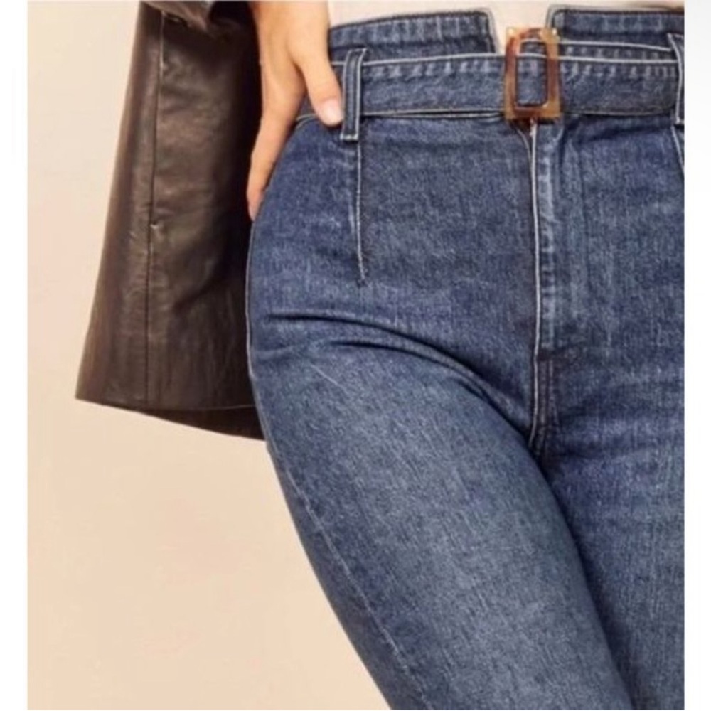 Reformation High Rise Blue Jeans - Picture 4 of 13
